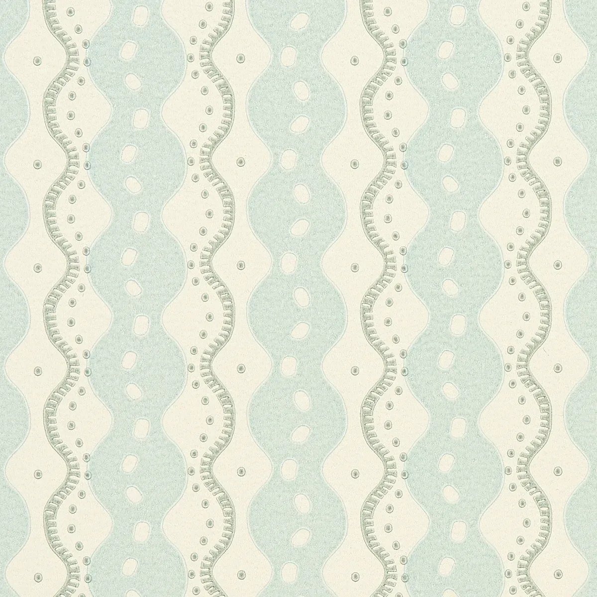 CENTIPEDE STRIPE ICING BLUE Schumacher Wallpaper wallpaper - SKU 5015070