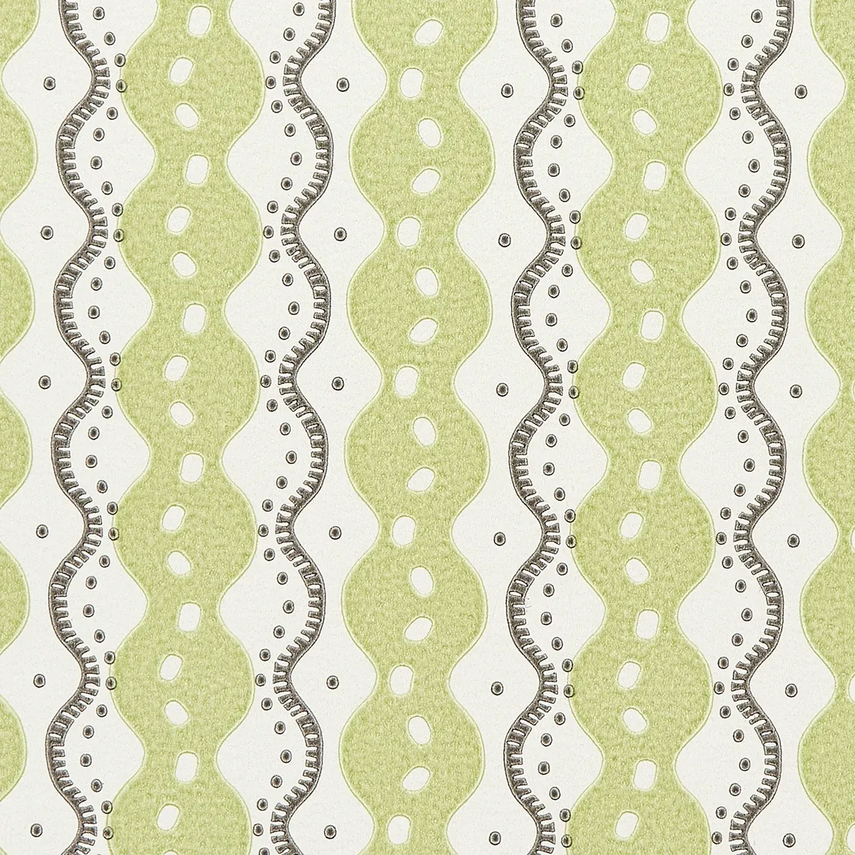 CENTIPEDE STRIPE PEA Schumacher Wallpaper wallpaper - SKU 5015072