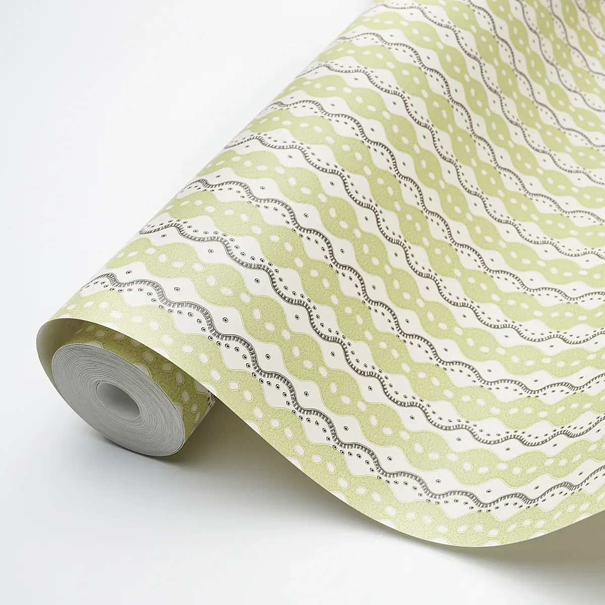 CENTIPEDE STRIPE PEA Schumacher Wallpaper wallpaper - SKU 5015072