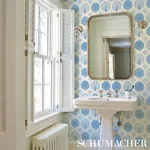 CHAMBA CROWN SISAL - BLUE Schumacher Wallpaper | Wallpaper T CHAMBA CROWN SISAL BLUE Schumacher Wallpaper wallpaper - SKU 5012282