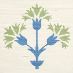 CHAMBA CROWN SISAL - GREEN Schumacher Wallpaper | Wallpaper CHAMBA CROWN SISAL GREEN Schumacher Wallpaper wallpaper - SKU 5012280