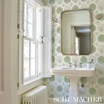 CHAMBA CROWN SISAL - GREEN Schumacher Wallpaper | Wallpaper CHAMBA CROWN SISAL GREEN Schumacher Wallpaper wallpaper - SKU 5012280
