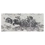 CHARIOT OF DAWN TOILE PANEL SET BLACK Schumacher Wallpaper wallpaper - SKU 5011500