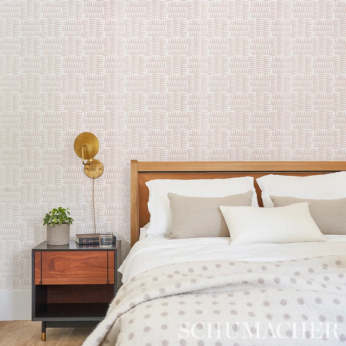 CHARLIE NEUTRAL Schumacher Wallpaper wallpaper - SKU 5013930