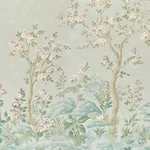 CHARLOTTE'S GARDEN 2 PANEL SET CELADON Schumacher Wallpaper wallpaper - SKU 5017551