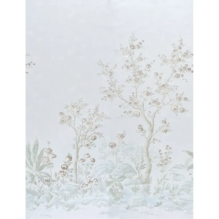 Schumacher CHARLOTTE'S GARDEN 2 PANEL SET wallpaper, color PERIWINKLE, SKU 5017552
