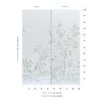 CHARLOTTE'S GARDEN 2 PANEL SET PERIWINKLE Schumacher Wallpaper wallpaper - SKU 5017552
