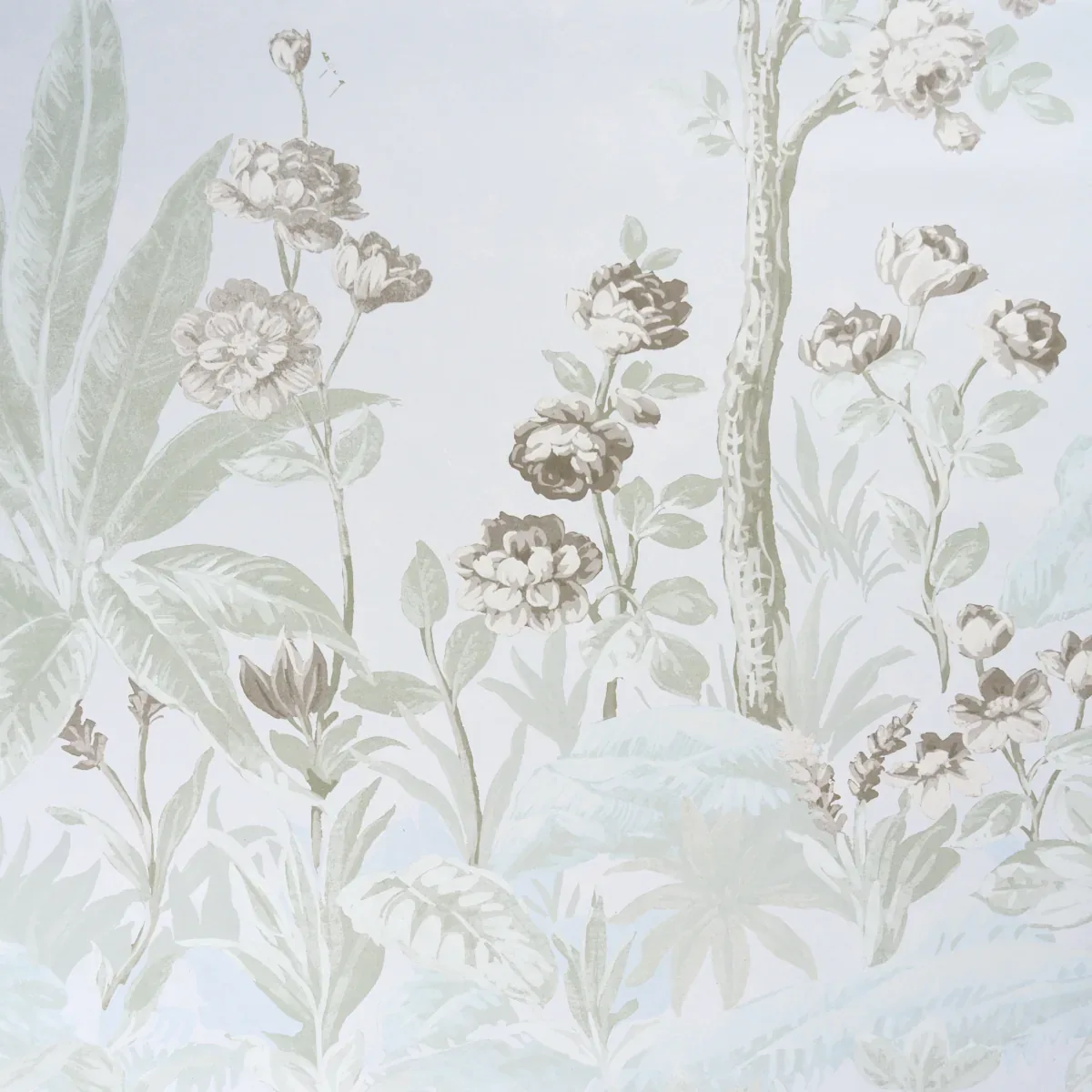 CHARLOTTE'S GARDEN 2 PANEL SET PERIWINKLE Schumacher Wallpaper wallpaper - SKU 5017552