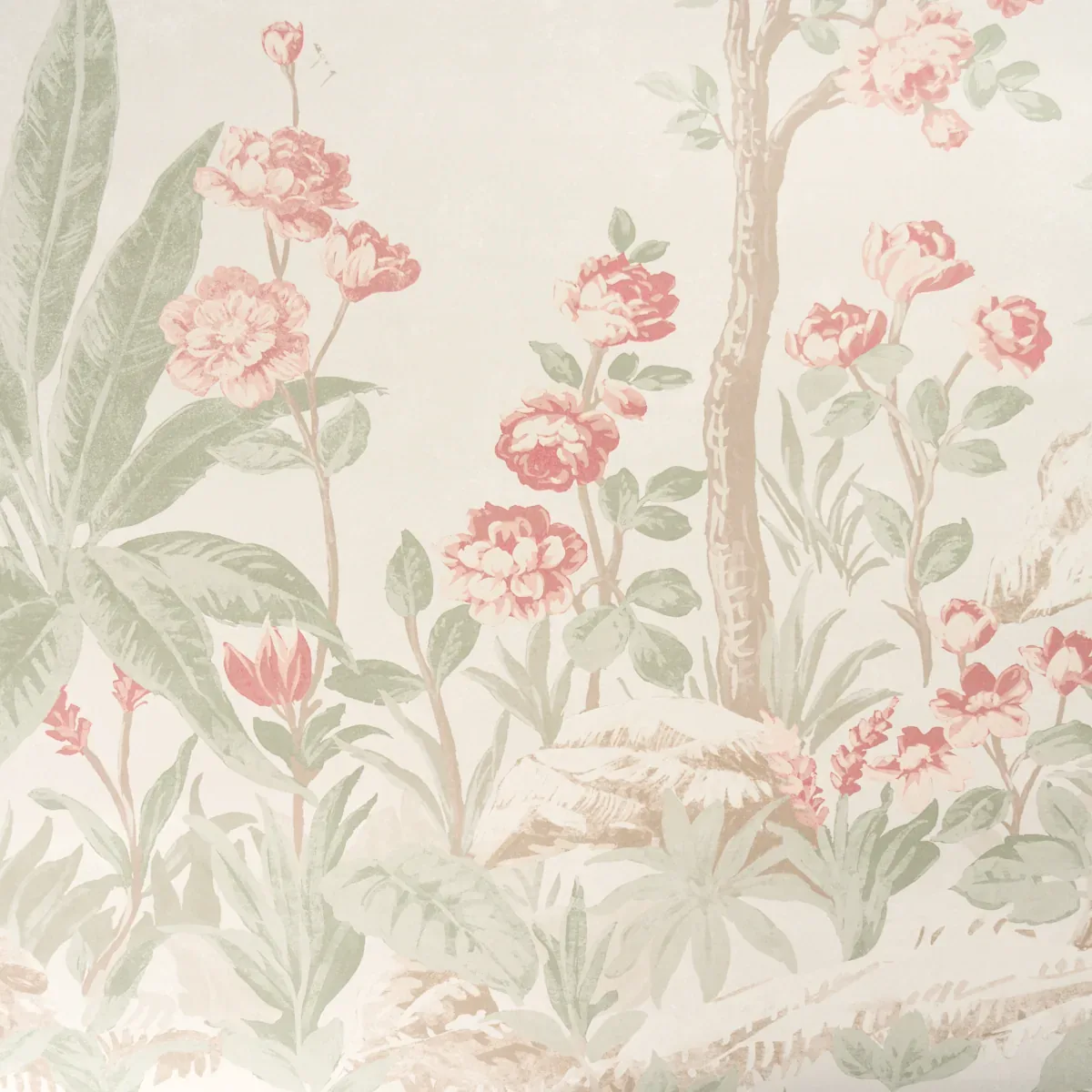 CHARLOTTE'S GARDEN 2 PANEL SET PETAL Schumacher Wallpaper wallpaper - SKU 5017550