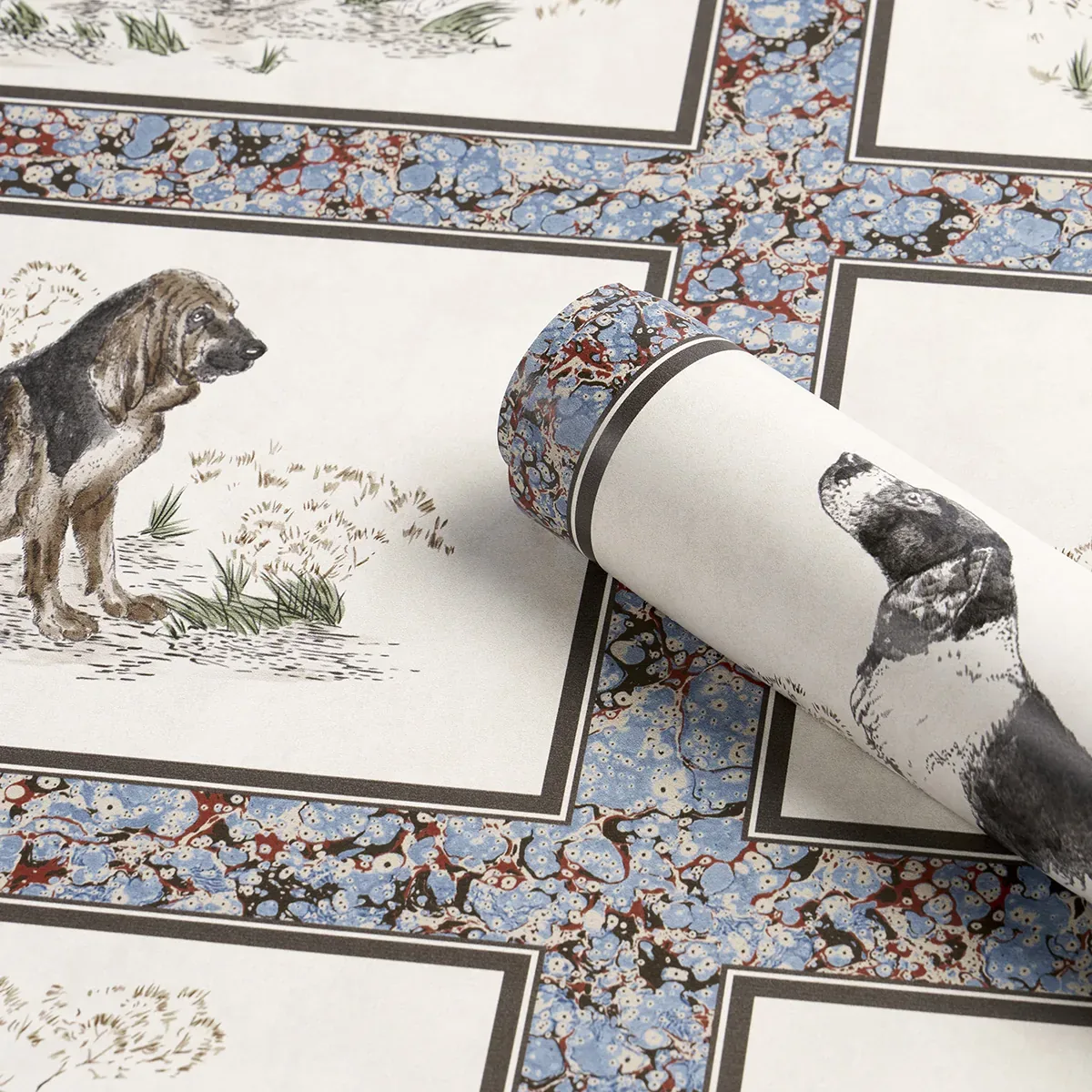 Schumacher CHASER’S LEGACY - SLATE Wallpaper | Buy Online Schumacher CHASER’S LEGACY wallpaper, color SLATE, SKU 5016080