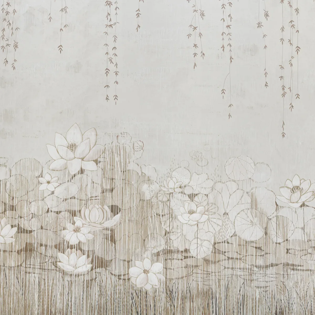 CHATOYANT PANEL SET BLUSH Schumacher Wallpaper wallpaper - SKU 5010890