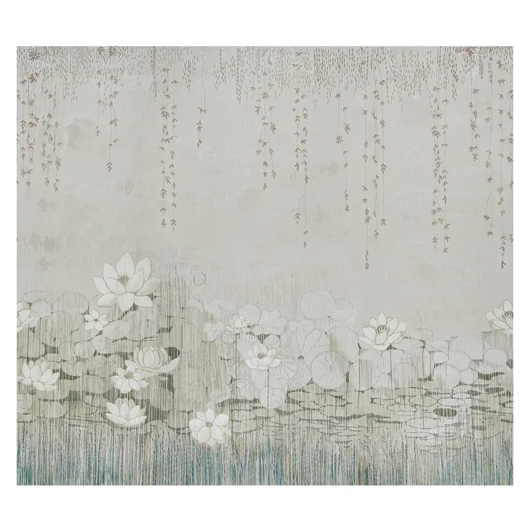 Schumacher CHATOYANT PANEL SET wallpaper, color LEAF, SKU 5010891