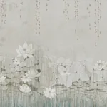 CHATOYANT PANEL SET - LEAF Schumacher Wallpaper | Wallpaper CHATOYANT PANEL SET LEAF Schumacher Wallpaper wallpaper - SKU 5010891