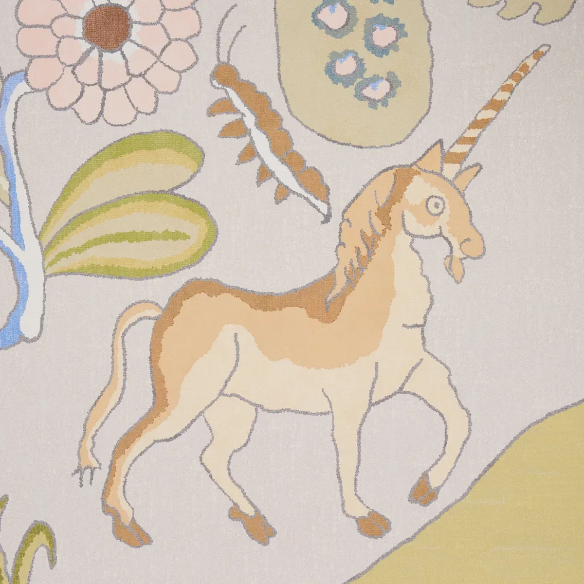CHAUCER'S FOREST PANEL SET ALABASTER Schumacher Wallpaper wallpaper - SKU 5013291