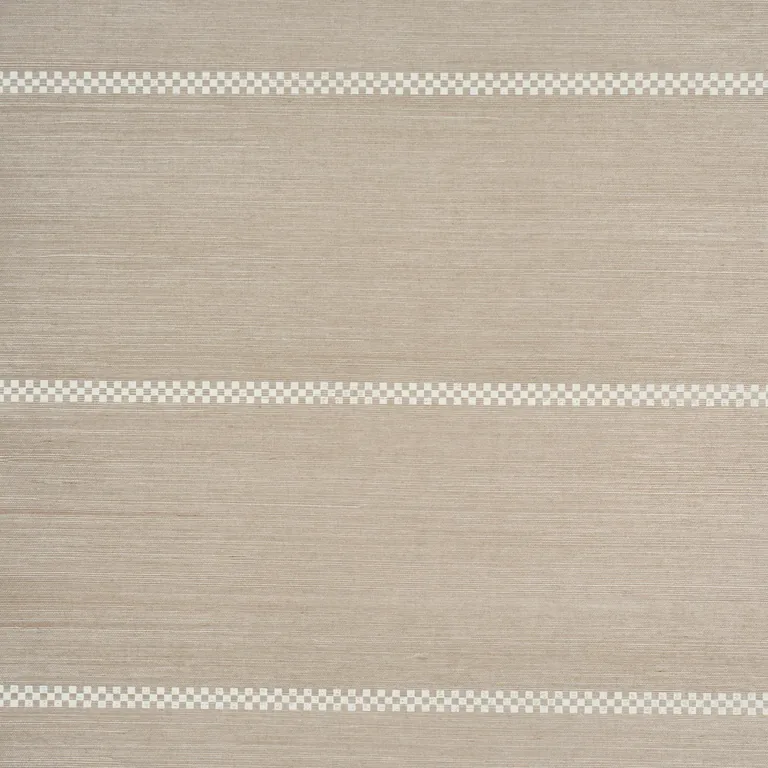 Schumacher CHECKERED STRIPE SISAL wallpaper