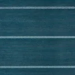 CHECKERED STRIPE SISAL PEACOCK Schumacher Wallpaper wallpaper - SKU 5016752