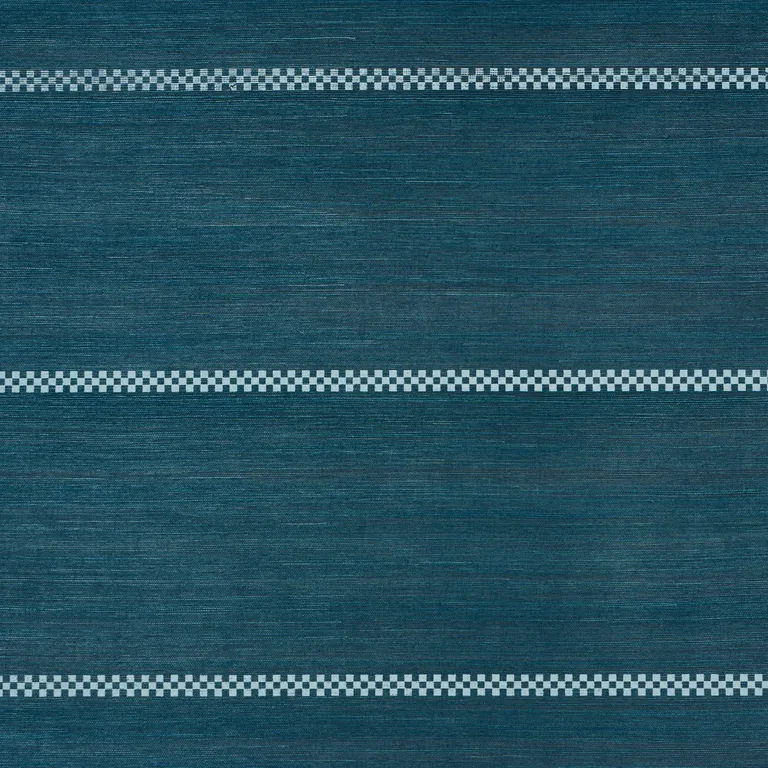 Schumacher CHECKERED STRIPE SISAL wallpaper
