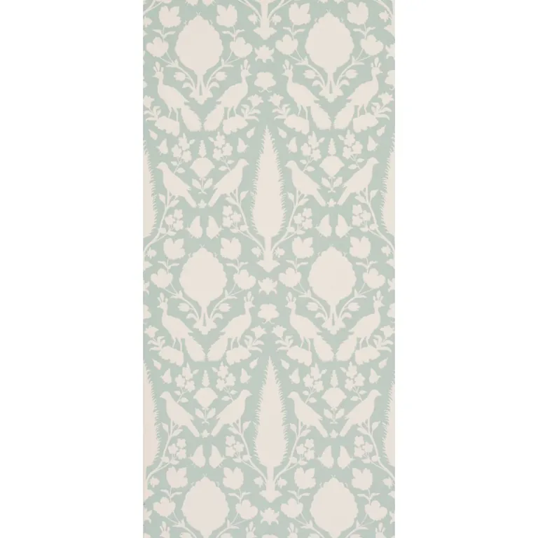 Schumacher CHENONCEAU wallpaper, color AQUAMARINE, SKU 5004122