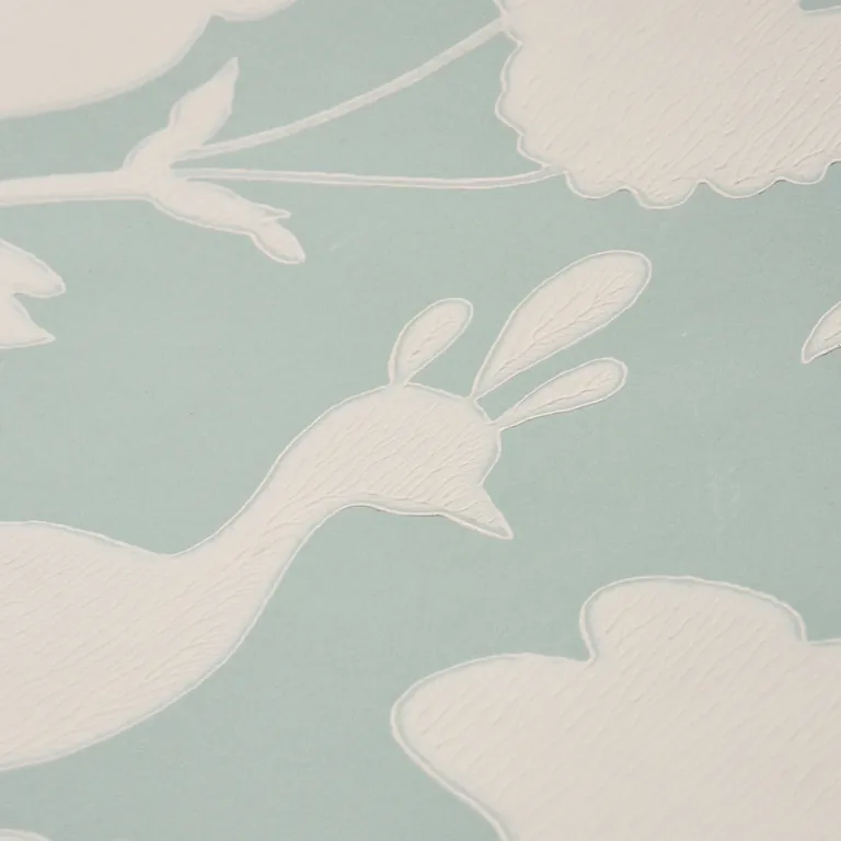 Schumacher CHENONCEAU wallpaper, color AQUAMARINE, SKU 5004122