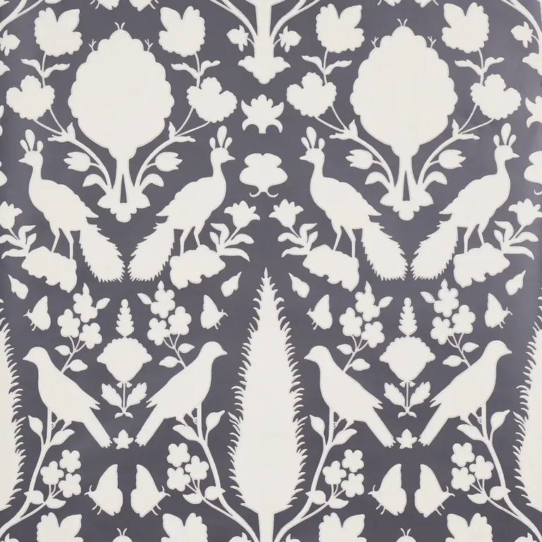 Schumacher CHENONCEAU wallpaper, color CHARCOAL, SKU 5004123