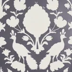 CHENONCEAU CHARCOAL Schumacher Wallpaper wallpaper - SKU 5004123