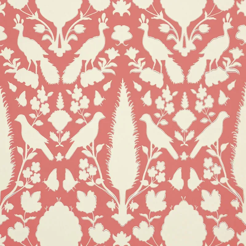 CHENONCEAU CORAL Schumacher Wallpaper wallpaper - SKU 5004125