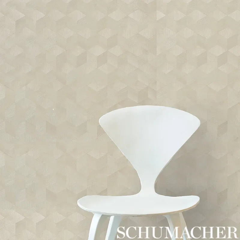 CHEVRON INLAY - BLOND Schumacher Wallpaper | Wallpaper Twins CHEVRON INLAY BLOND Schumacher Wallpaper wallpaper - SKU 5009630