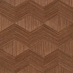 CHEVRON INLAY WALNUT Schumacher Wallpaper wallpaper - SKU 5009631
