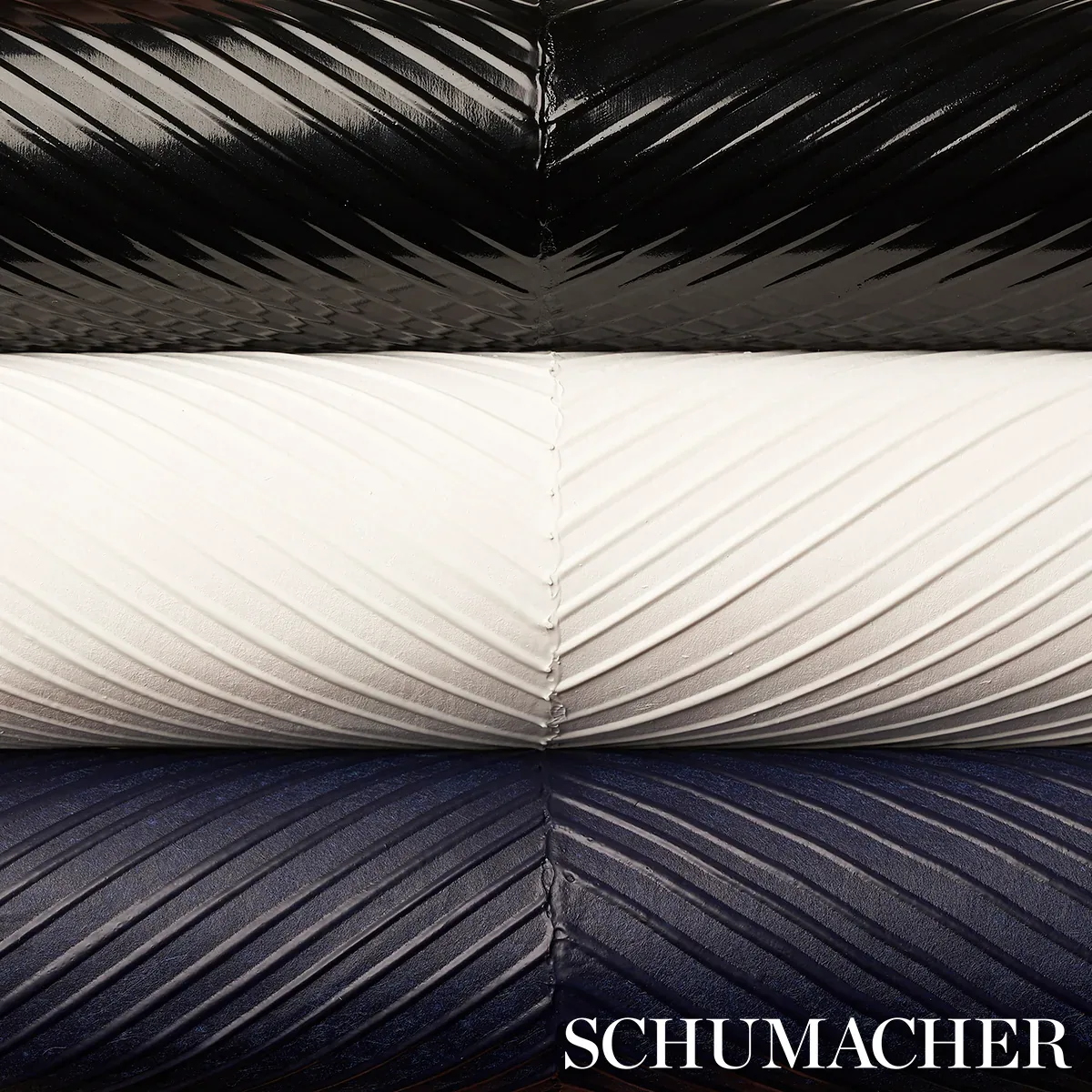 CHEVRON TEXTURE - ONYX Schumacher Wallpaper | Wallpaper Twin CHEVRON TEXTURE ONYX Schumacher Wallpaper wallpaper - SKU 5005655