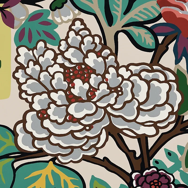 CHIANG MAI DRAGON - ALABASTER Schumacher Wallpaper | Wallpap CHIANG MAI DRAGON ALABASTER Schumacher Wallpaper wallpaper - SKU 5001063