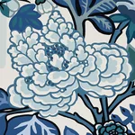 CHIANG MAI DRAGON - CHINA BLUE Schumacher Wallpaper | Wallpa CHIANG MAI DRAGON CHINA BLUE Schumacher Wallpaper wallpaper - SKU 5001062