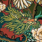CHIANG MAI DRAGON - LACQUER Schumacher Wallpaper | Wallpaper CHIANG MAI DRAGON LACQUER Schumacher Wallpaper wallpaper - SKU 5001061