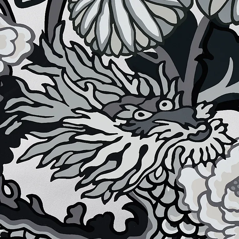 CHIANG MAI DRAGON - SMOKE Schumacher Wallpaper | Wallpaper T CHIANG MAI DRAGON SMOKE Schumacher Wallpaper wallpaper - SKU 5001066
