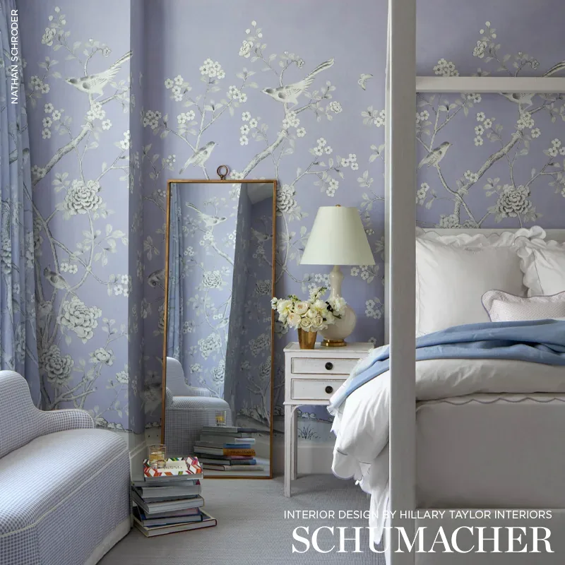 CHINOIS PALAIS PANEL - LAVENDER Schumacher Wallpaper | Wallp CHINOIS PALAIS PANEL LAVENDER Schumacher Wallpaper wallpaper - SKU 5007126