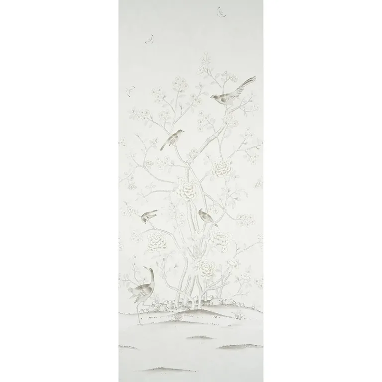 Schumacher CHINOIS PALAIS PANEL wallpaper, color NEUTRAL, SKU 5007122