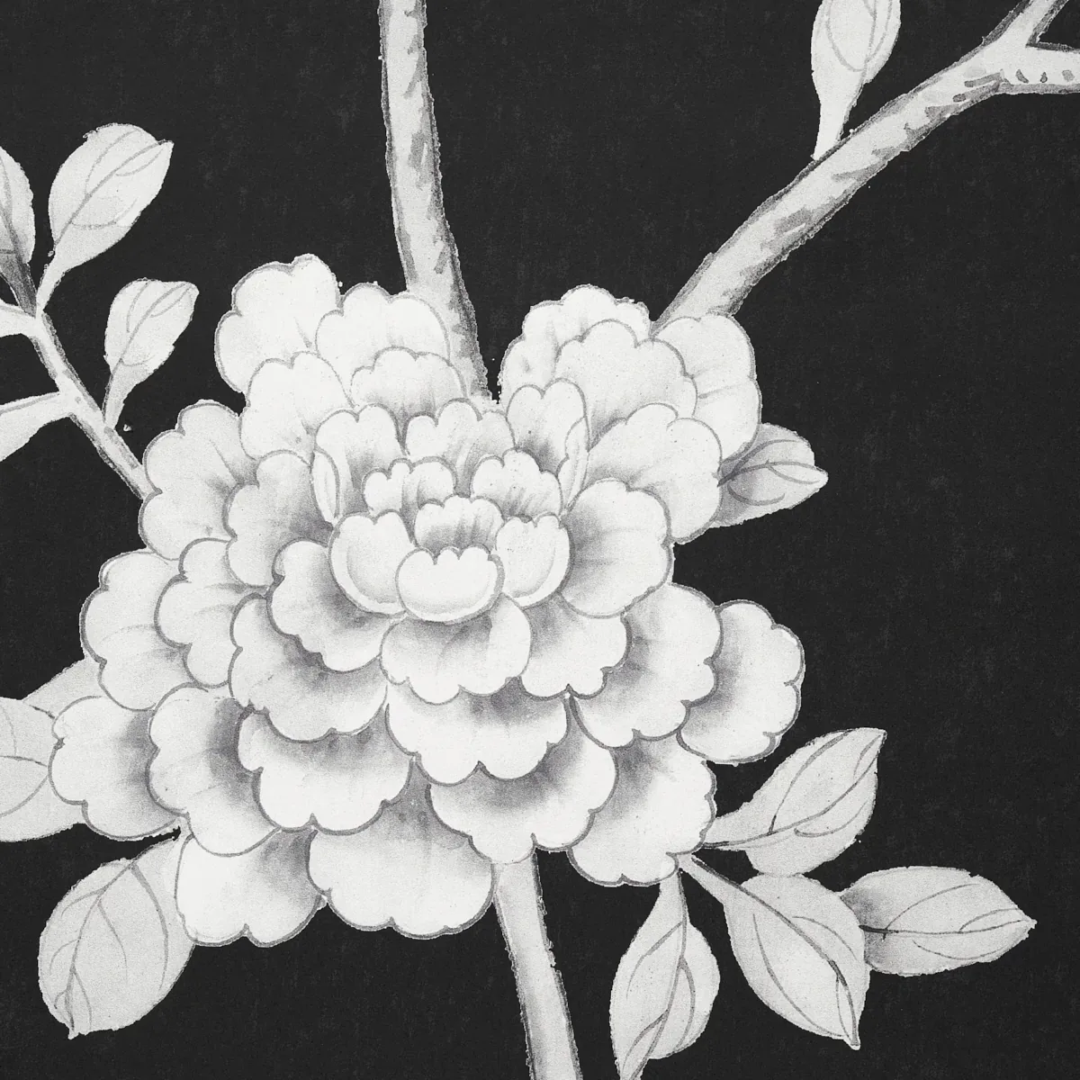 CHINOIS PALAIS PANEL - NOIR Schumacher Wallpaper | Wallpaper CHINOIS PALAIS PANEL NOIR Schumacher Wallpaper wallpaper - SKU 5007127