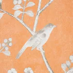 Schumacher CHINOIS PALAIS PANEL - TANGERINE Wallpaper | Buy Online Schumacher CHINOIS PALAIS PANEL wallpaper, color TANGERINE, SKU 5007124