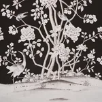 CHINOIS PALAIS VINYL PANEL - NOIR Schumacher Wallpaper | Wal CHINOIS PALAIS VINYL PANEL NOIR Schumacher Wallpaper wallpaper - SKU 5010162