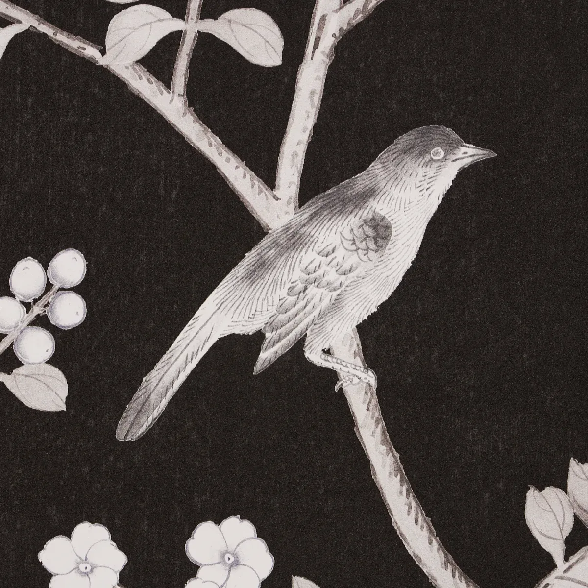 CHINOIS PALAIS VINYL PANEL - NOIR Schumacher Wallpaper | Wal CHINOIS PALAIS VINYL PANEL NOIR Schumacher Wallpaper wallpaper - SKU 5010162