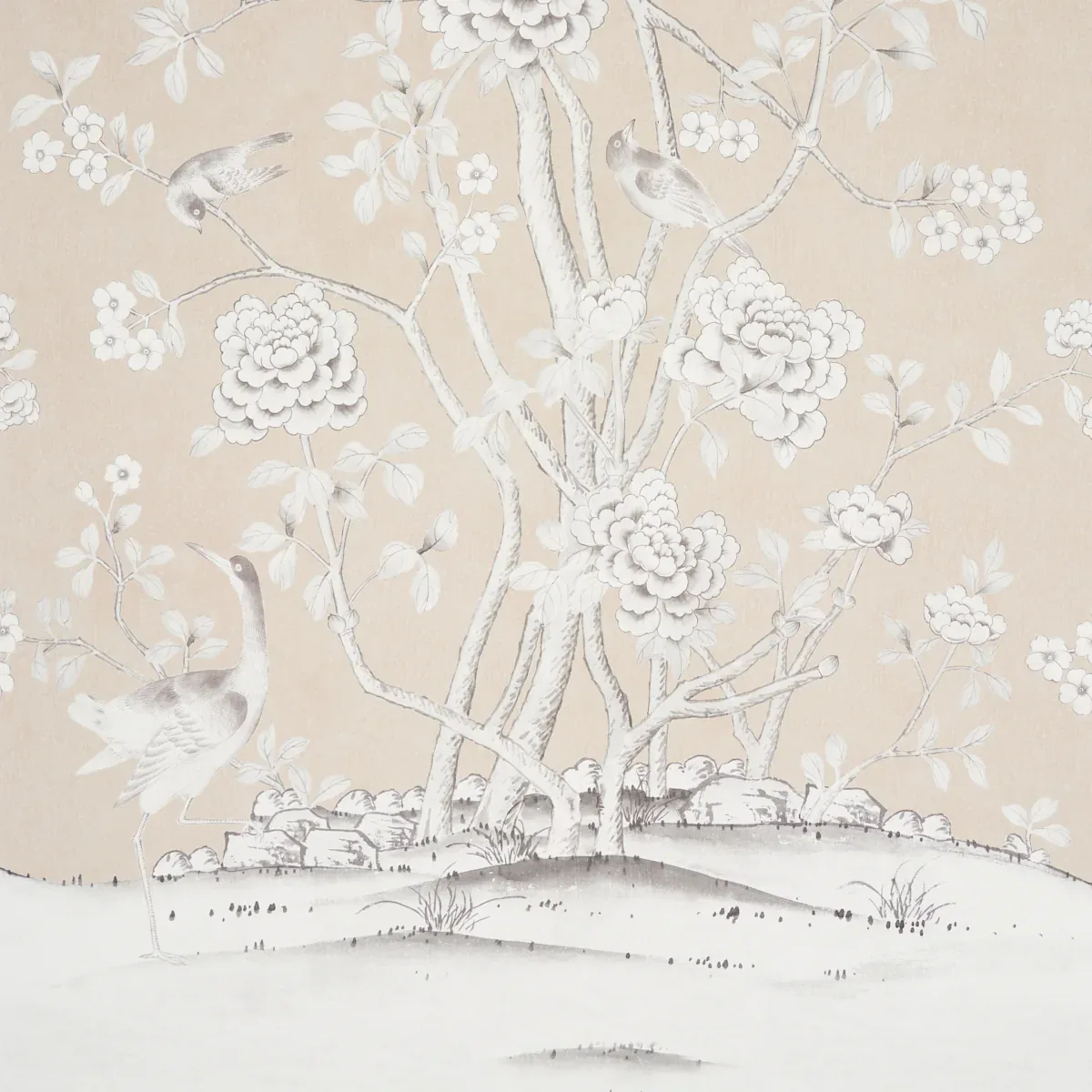 CHINOIS PALAIS VINYL PANEL - STONE Schumacher Wallpaper | Wa CHINOIS PALAIS VINYL PANEL STONE Schumacher Wallpaper wallpaper - SKU 5010161