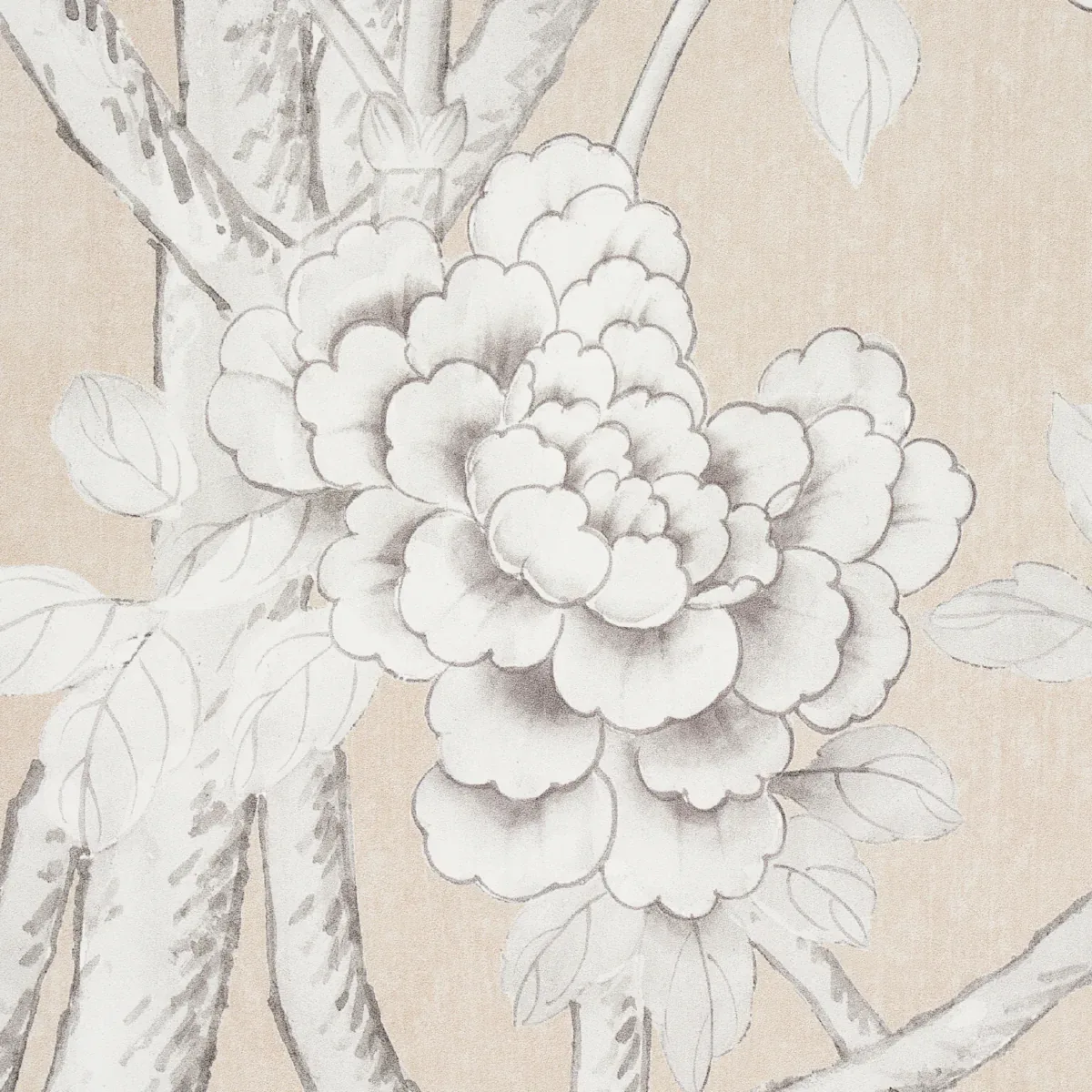 CHINOIS PALAIS VINYL PANEL - STONE Schumacher Wallpaper | Wa CHINOIS PALAIS VINYL PANEL STONE Schumacher Wallpaper wallpaper - SKU 5010161