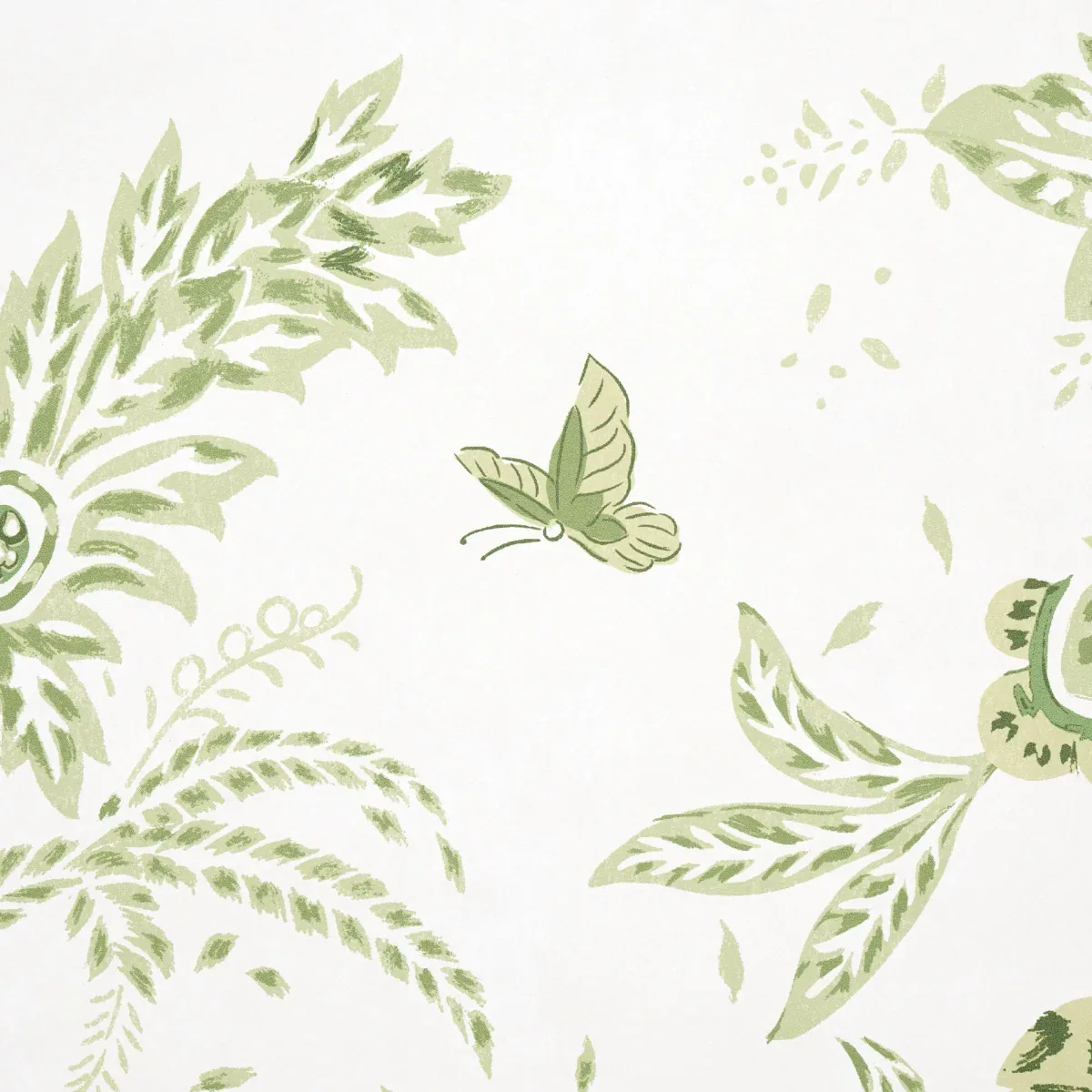 CHINOISERIE GRANDE PANEL SET LEAF GREEN Schumacher Wallpaper wallpaper - SKU 5015821