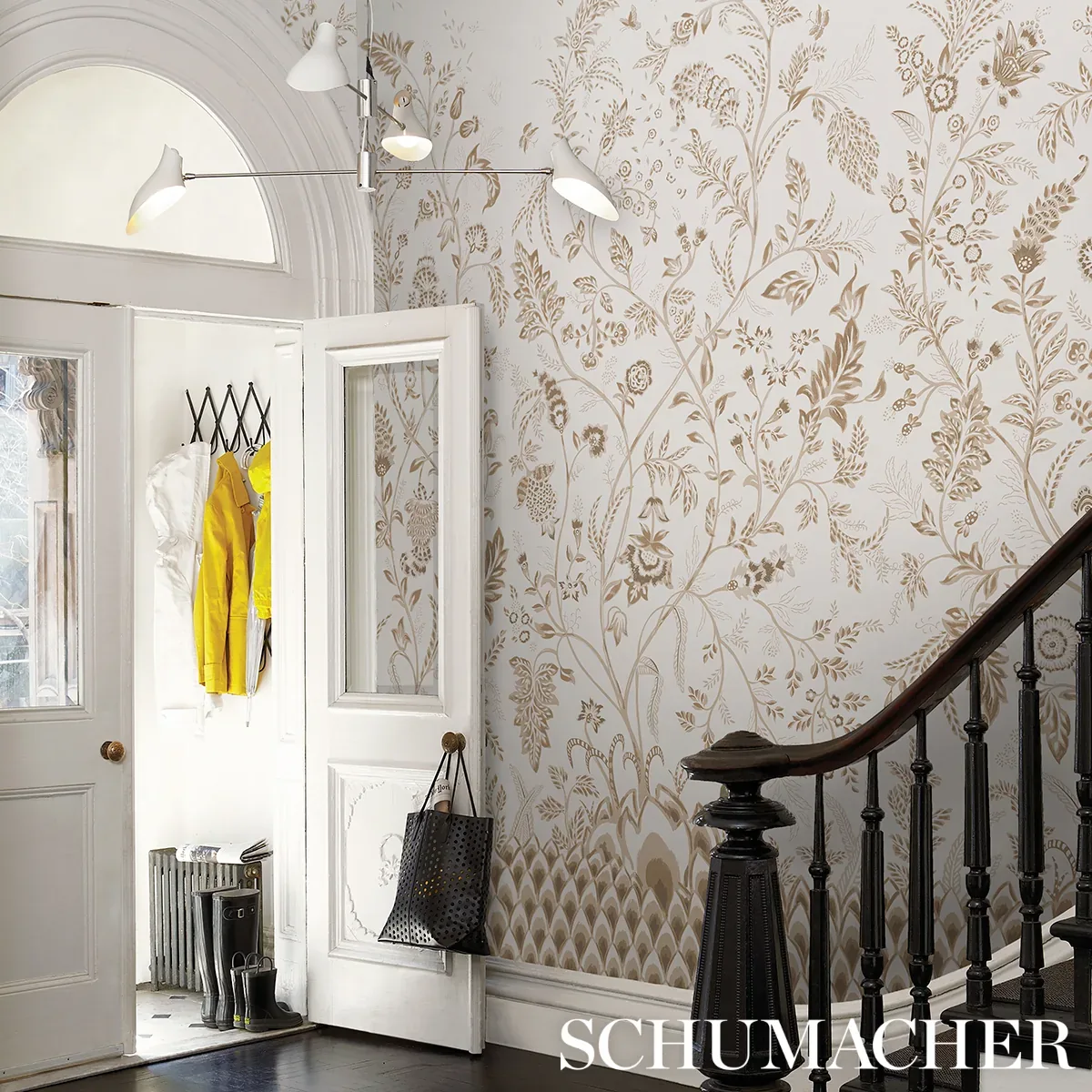 CHINOISERIE GRANDE PANEL SET NEUTRAL Schumacher Wallpaper wallpaper - SKU 5015822