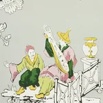 CHINOISERIE MODERNE SOFT GREY Schumacher Wallpaper wallpaper - SKU 5011652