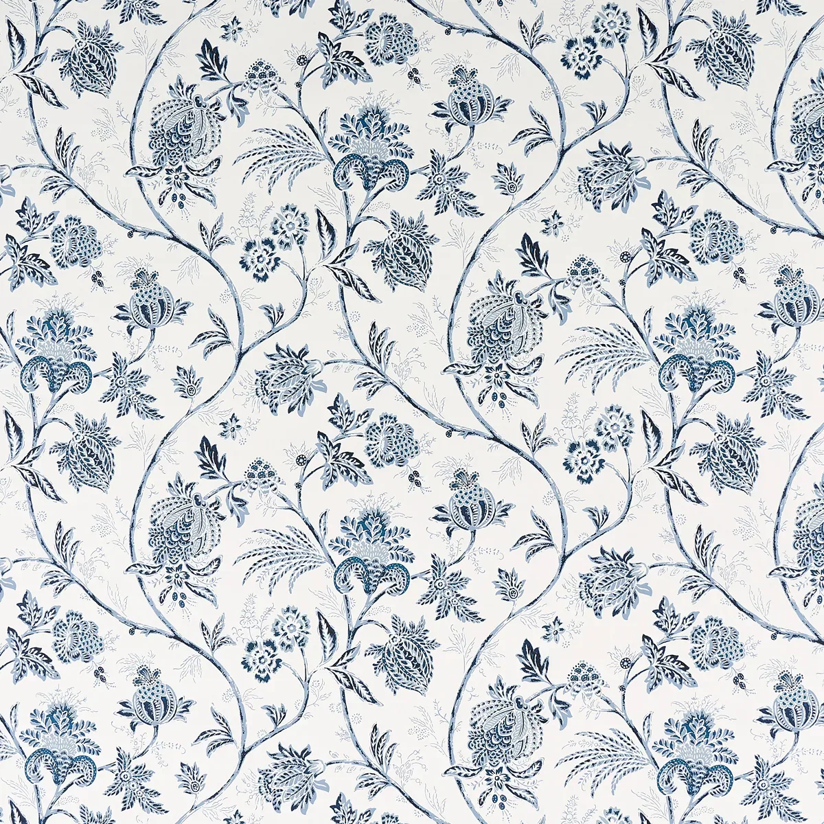 CHINOISERIE VINE COBALT Schumacher Wallpaper wallpaper - SKU 5014350