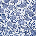 CHRYSANTHEMUM BLUE Schumacher Wallpaper wallpaper - SKU 5009552