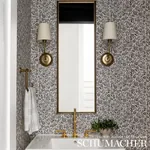 CHRYSANTHEMUM CARBON Schumacher Wallpaper wallpaper - SKU 5009553