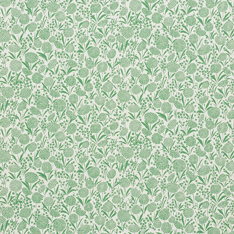 CHRYSANTHEMUM GREEN Schumacher Wallpaper wallpaper - SKU 5009551