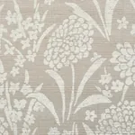 CHRYSANTHEMUM HEMP SHIMMER MOONSTONE Schumacher Wallpaper wallpaper - SKU 5009790