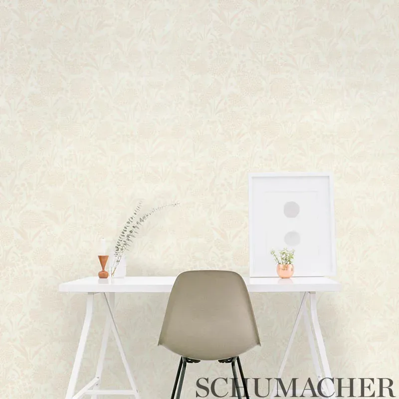 CHRYSANTHEMUM SISAL - SKY Schumacher Wallpaper | Wallpaper T CHRYSANTHEMUM SISAL SKY Schumacher Wallpaper wallpaper - SKU 5009780